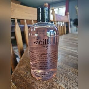 Sweet Vanilla Fig Shampoo Bubble Bath Body Wash All In One 16 Oz Philosophy